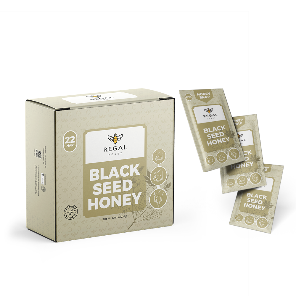 بوكس 22 جرعة من عسل حبة البركة مجانية
