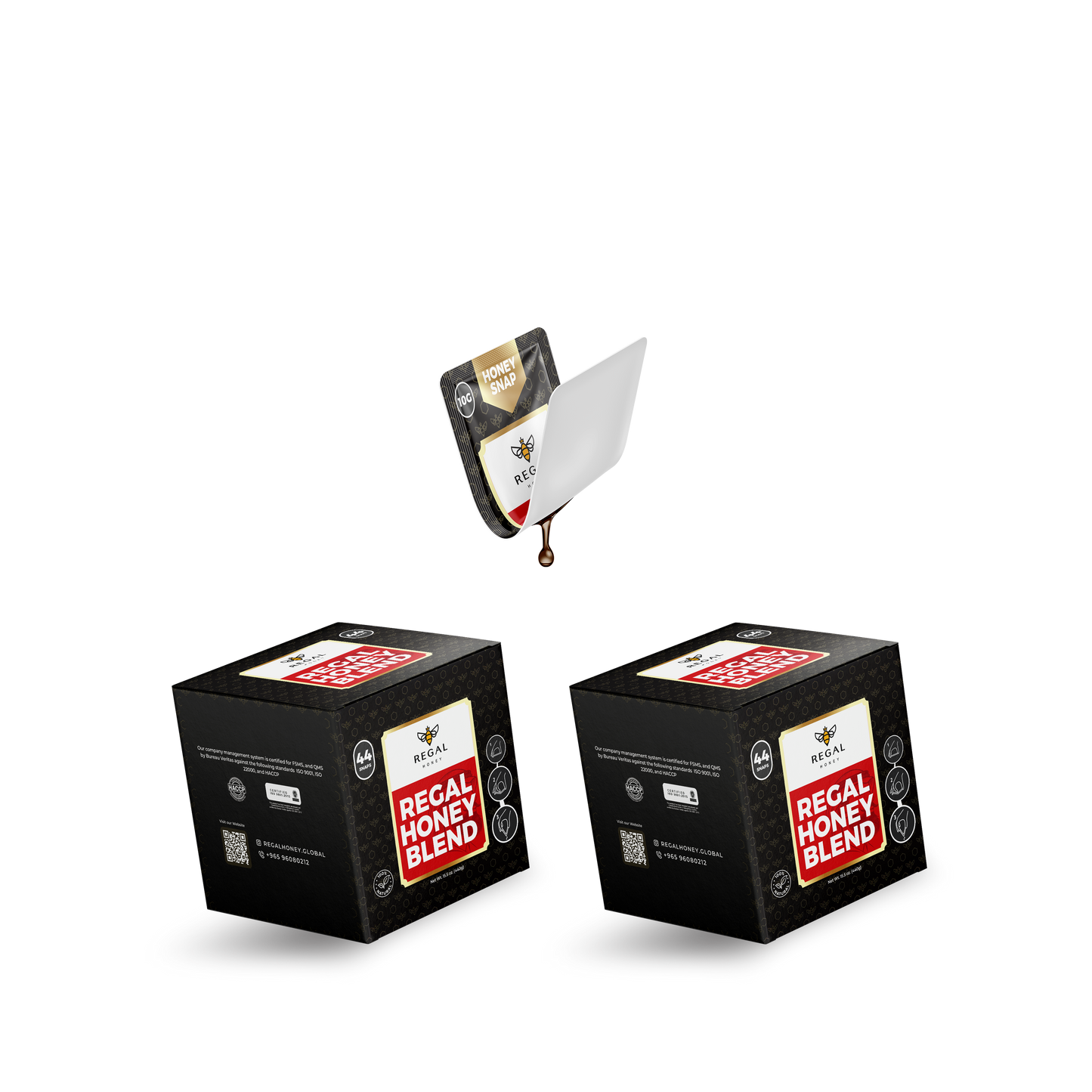 عسل مزيج ملكي ملكي | علبتان، 44 قرصًا